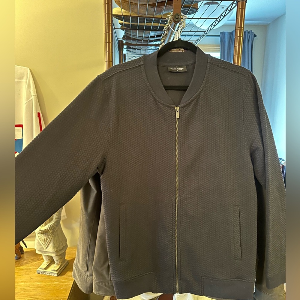 Brunn and stengade fancy dress sweater type zip down size medium